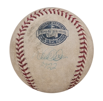 2009 Derek Jeter Game Used Signed and Inscribed "2722" OML Inaugural Season Baseball from New York Yankees Franchise Hit Record Setting Game Passing Lou Gehrig (MLB Authenticated & Steiner)  